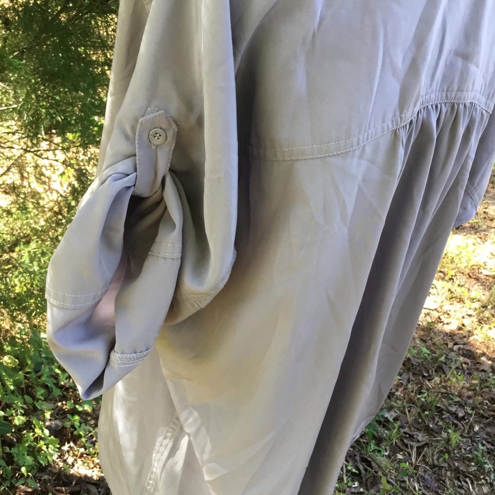 Express Botton Down gray shirt4️⃣ - Picture 7 of 8